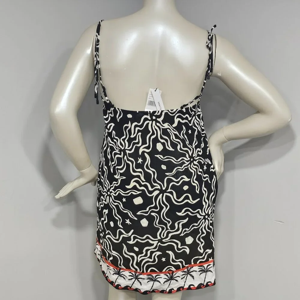 Sanctuary  Beach Conversations Crinkle Cotton Boxy Beach Dress - Picture 4 of 10